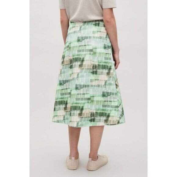 Cos Womens High Waisted Wrap Printed Skirt Size 2 - Picture 2 of 6